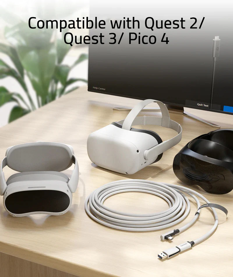 2-In-1 Link Cable for Quest 2/Quest Pro/Pico 4 (16ft/20ft) - Image 6
